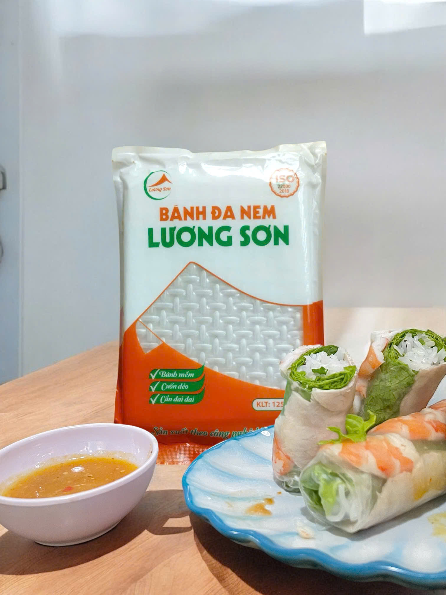 Bánh tráng cuốn to