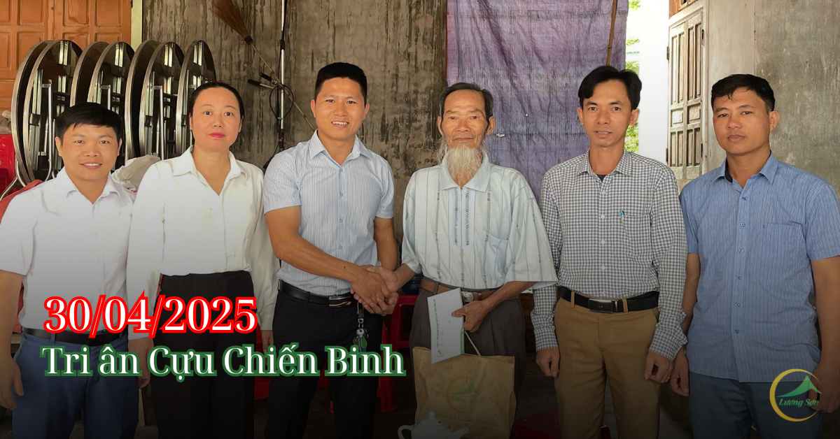 Công ty Thực phẩm Lương Sơn tri ân Cựu Chiến Binh xã Nhân Sơn nhân kỷ niệm 30/4