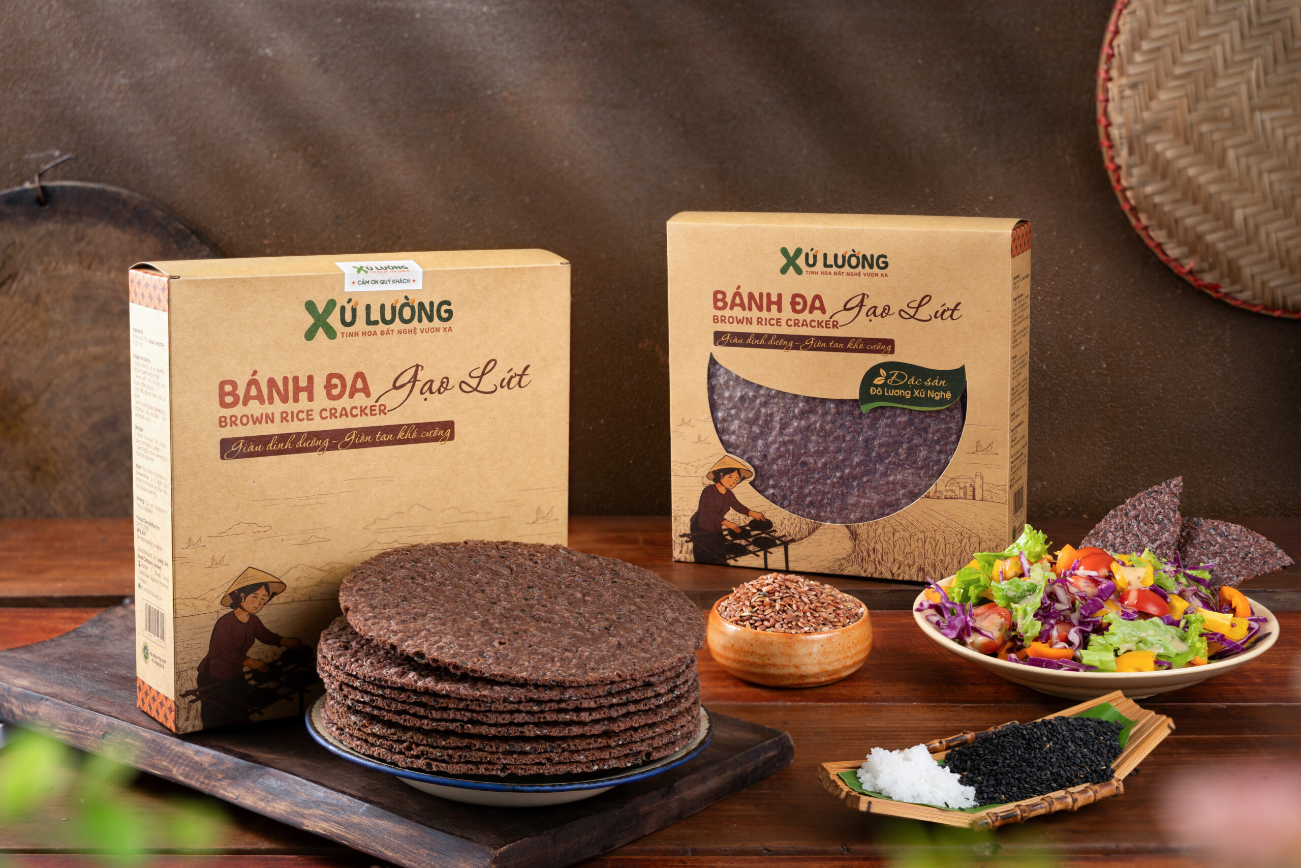 Banh da gao lut vung den