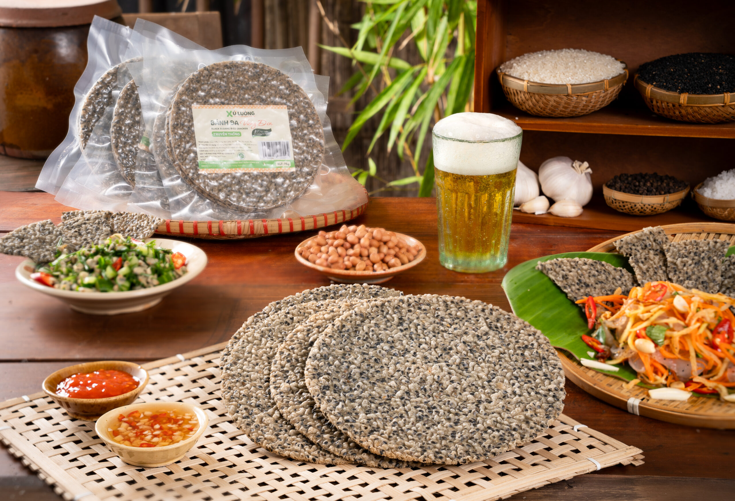 Bánh đa vừng đen Đô lương